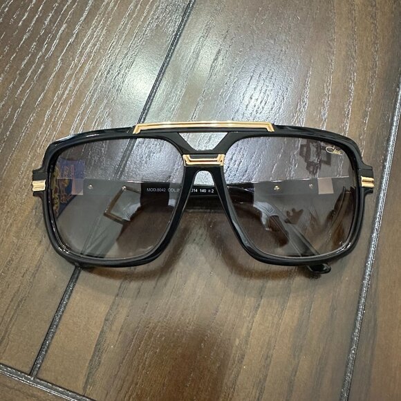 Cazal Accessories - NEW Cazal Sunglasses 8042 Black Gold Gardient Lenses